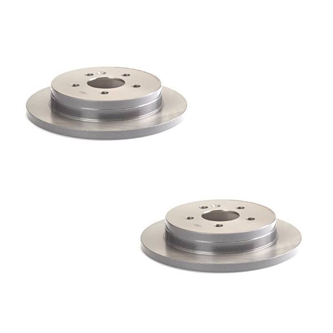 Mercedes Brakes Kit - Pads & Rotors Front and Rear (303mm/285mm) (Low-Met) 163420142041 - Brembo 1639470KIT